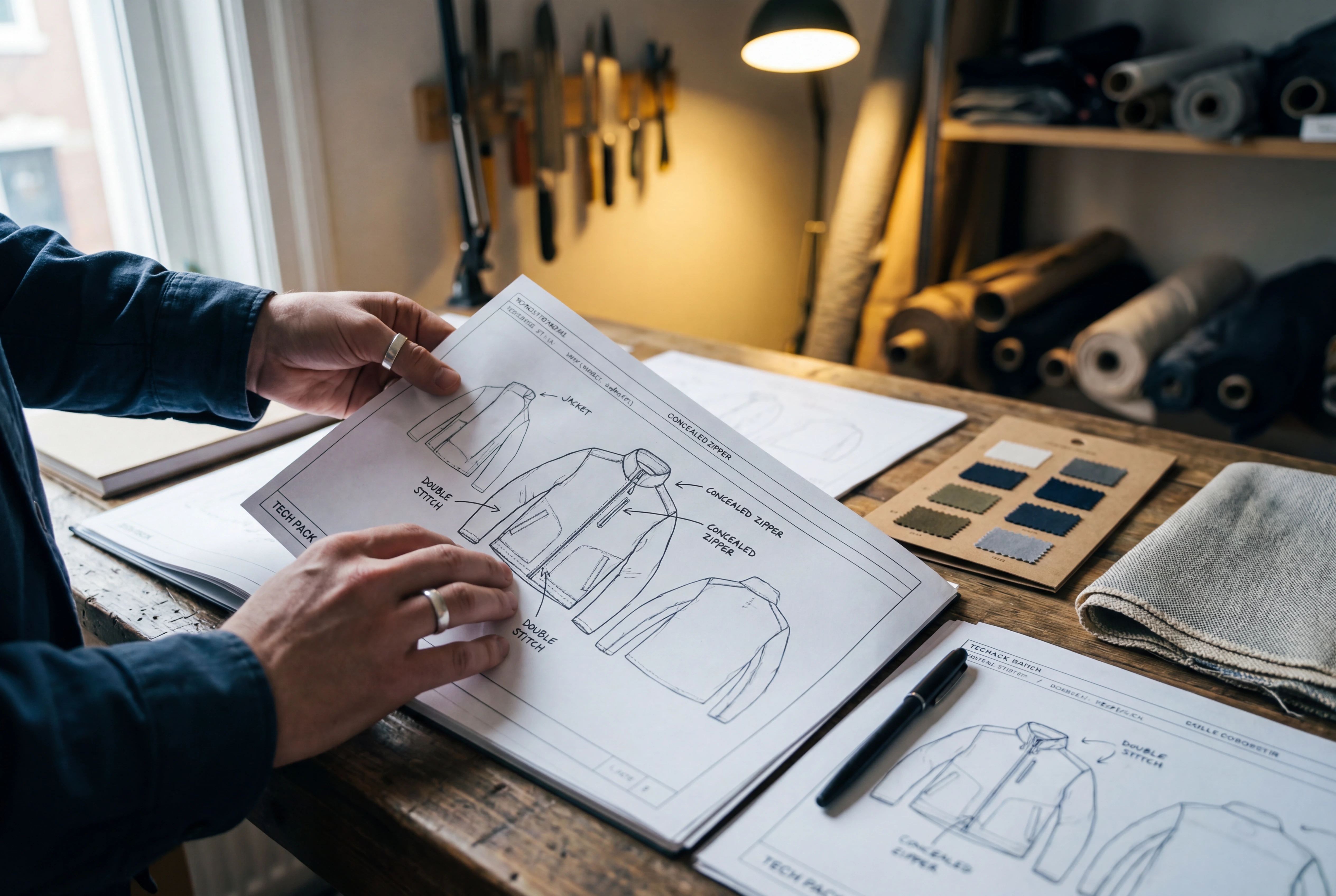 Czym jest tech pack - dokumentacja techniczna odzieży na stole krojowni